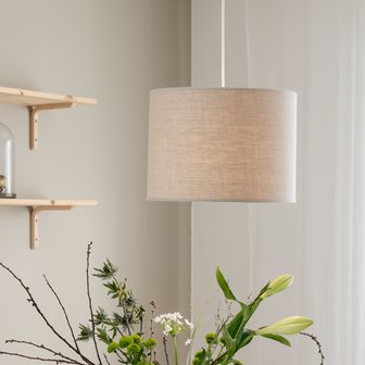 zdjęcie Beżowa lampa wisząca z abażurem Sara 35cm